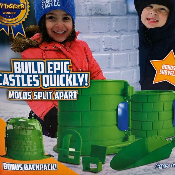 Create a Castle kit - 6pc kit includes bonus backpack for storage & transport. - Picture 2 of 6